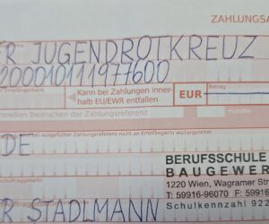 Spenden für das Jugendrotkreuz