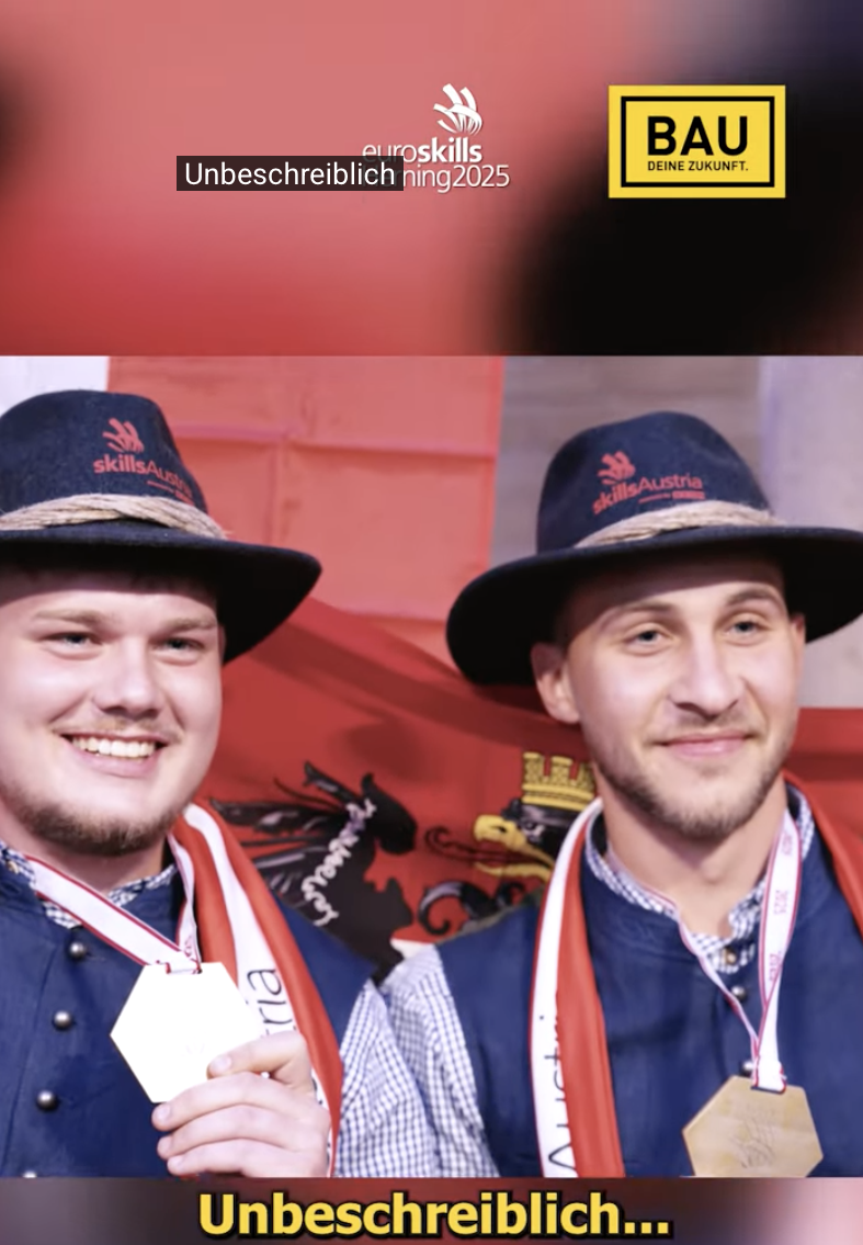 Gold für Österreich bei den EuroSkills 2025